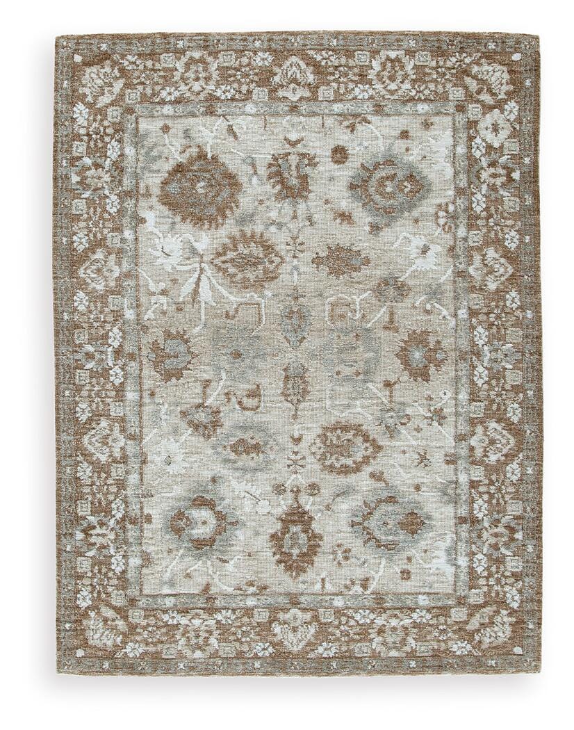 Ainswick Brown/Beige/Gray Memory Foam Medium Rug from Ashley - Luna Furniture