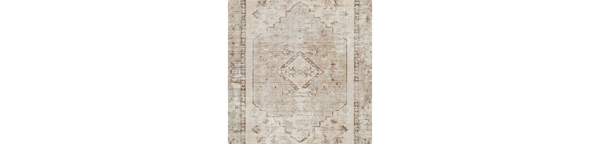 Livdon Brown/Beige/Gray Washable Large Rug from Ashley Furniture - Luna Furniture