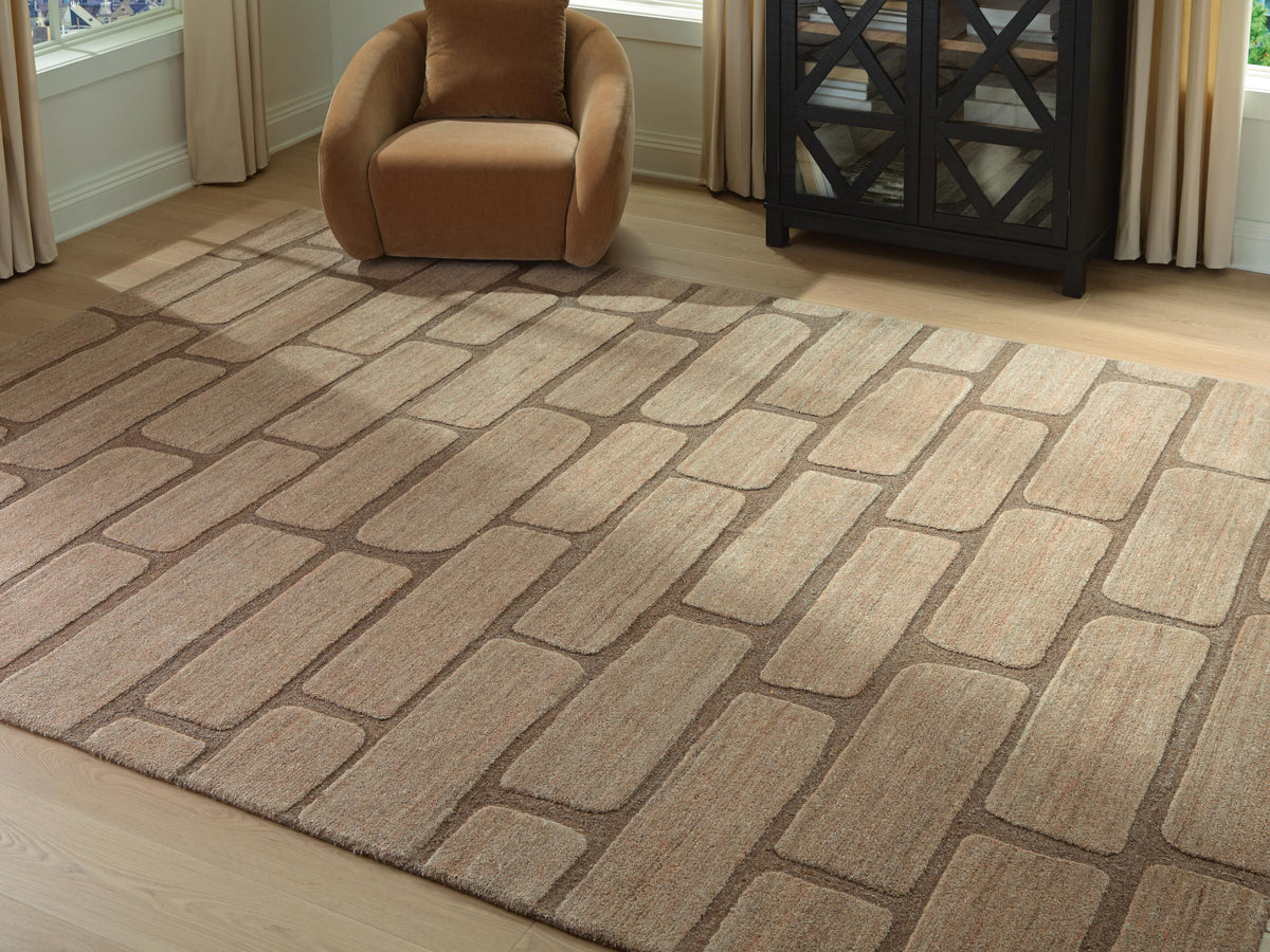 Orest Brown Extra Large Rug from Ashley Furniture - Luna Furniture