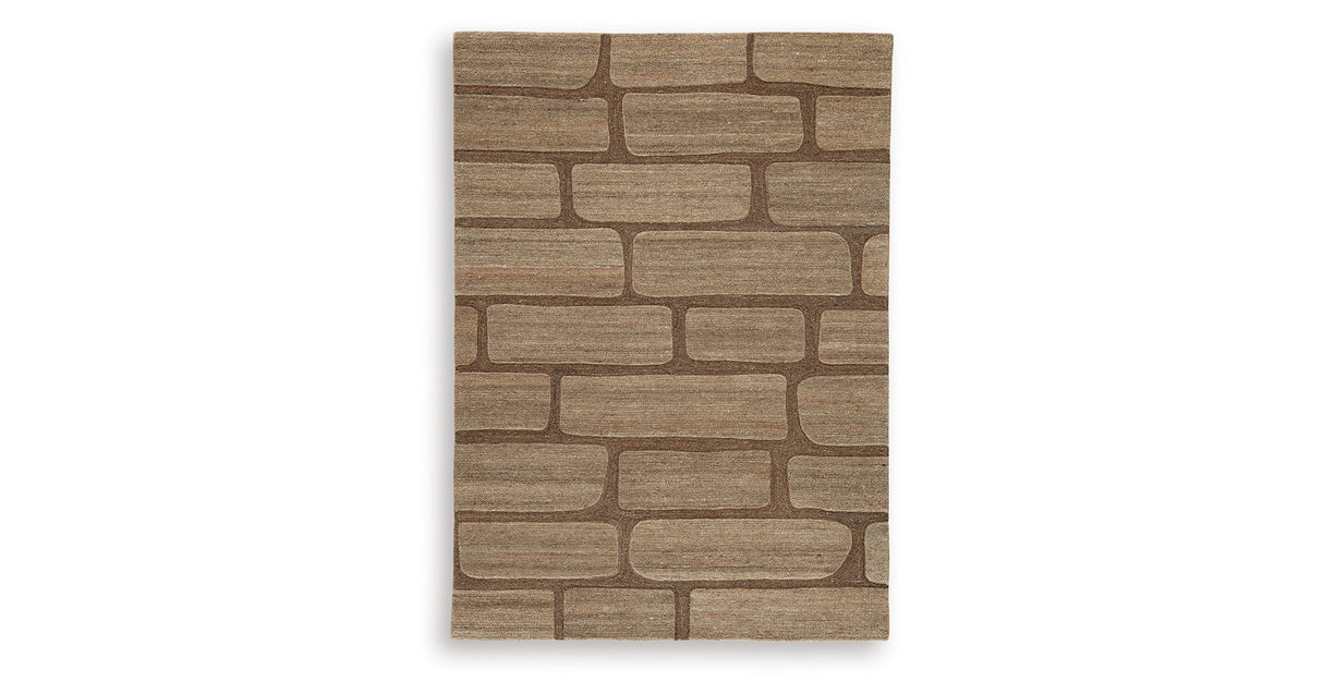Orest Brown Medium Rug from Ashley Furniture - Luna Furniture