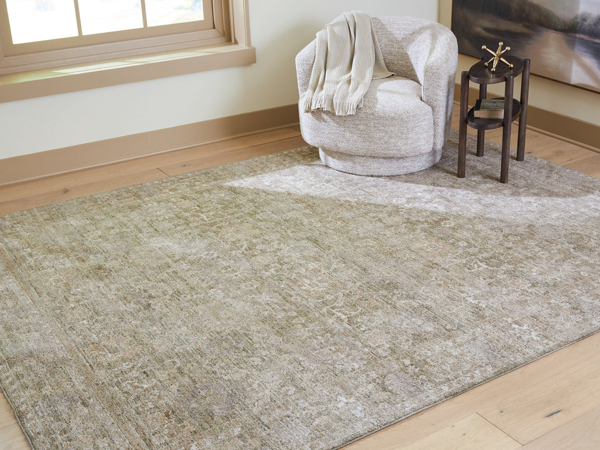 Neroham Gray/Brown/Cream Large Rug from Ashley Furniture - Luna Furniture