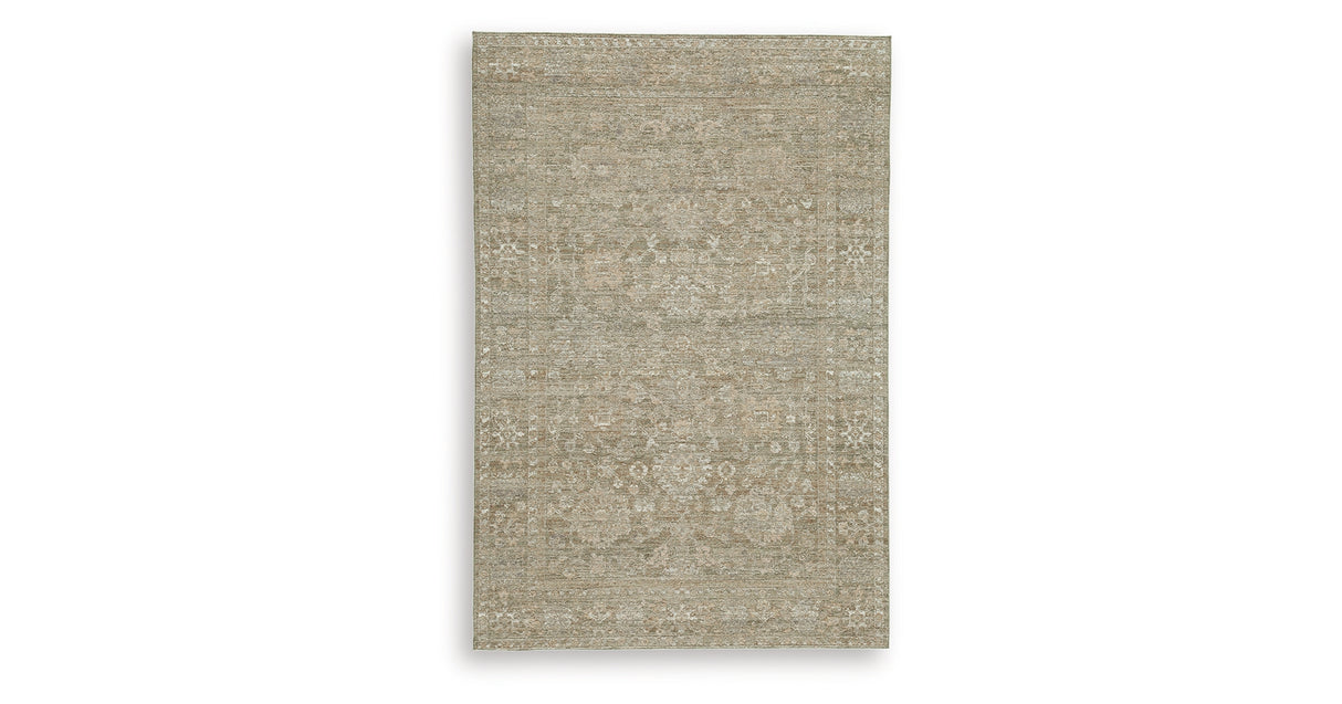 Neroham Gray/Brown/Cream Medium Rug from Ashley Furniture - Luna Furniture
