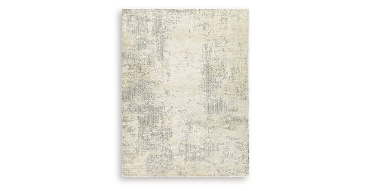Raif Gray/White/Cream Extra Large Rug from Ashley - Luna Furniture