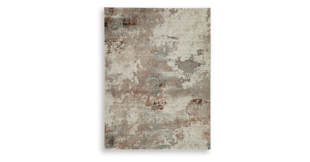 Jadenburg Cream/Gray/Sienna Medium Rug from Ashley Furniture - Luna Furniture