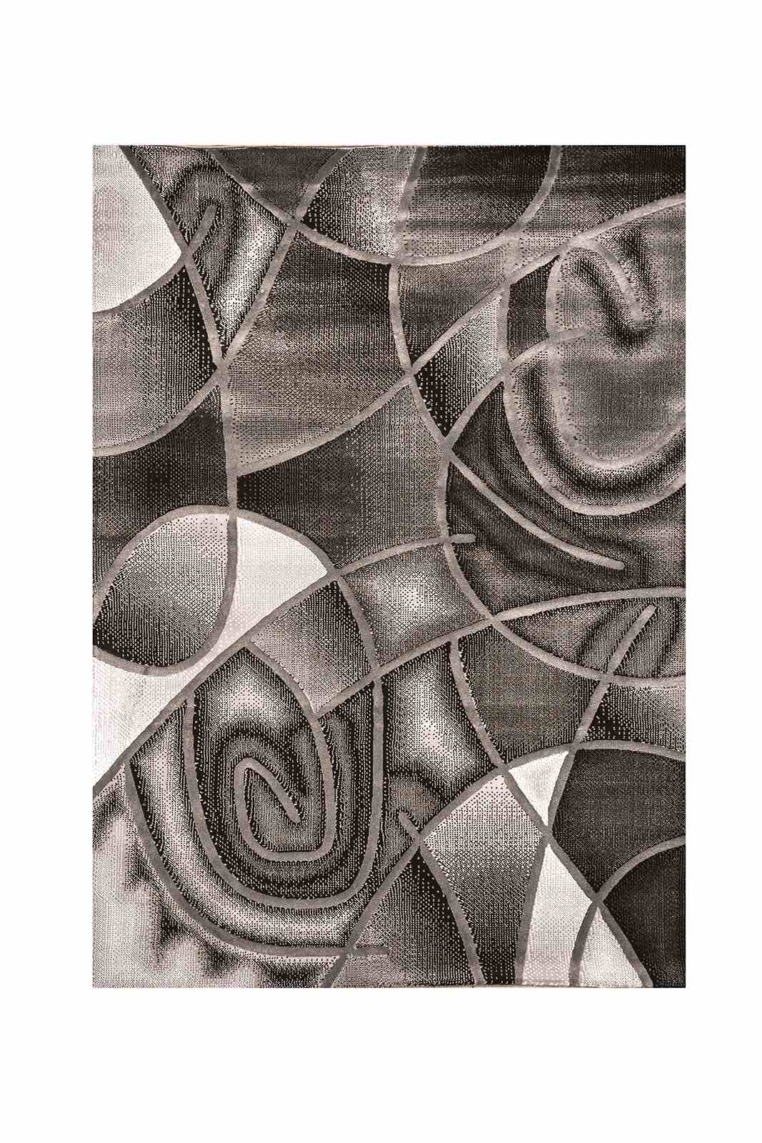 Sivas Gray/Black Area Rug Medium from Furniture of America - Luna Furniture