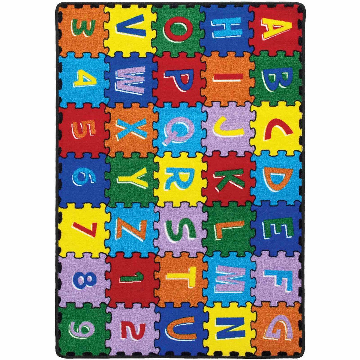 Abbey Alphabet/Multi Area Rug from Furniture of America - Luna Furniture