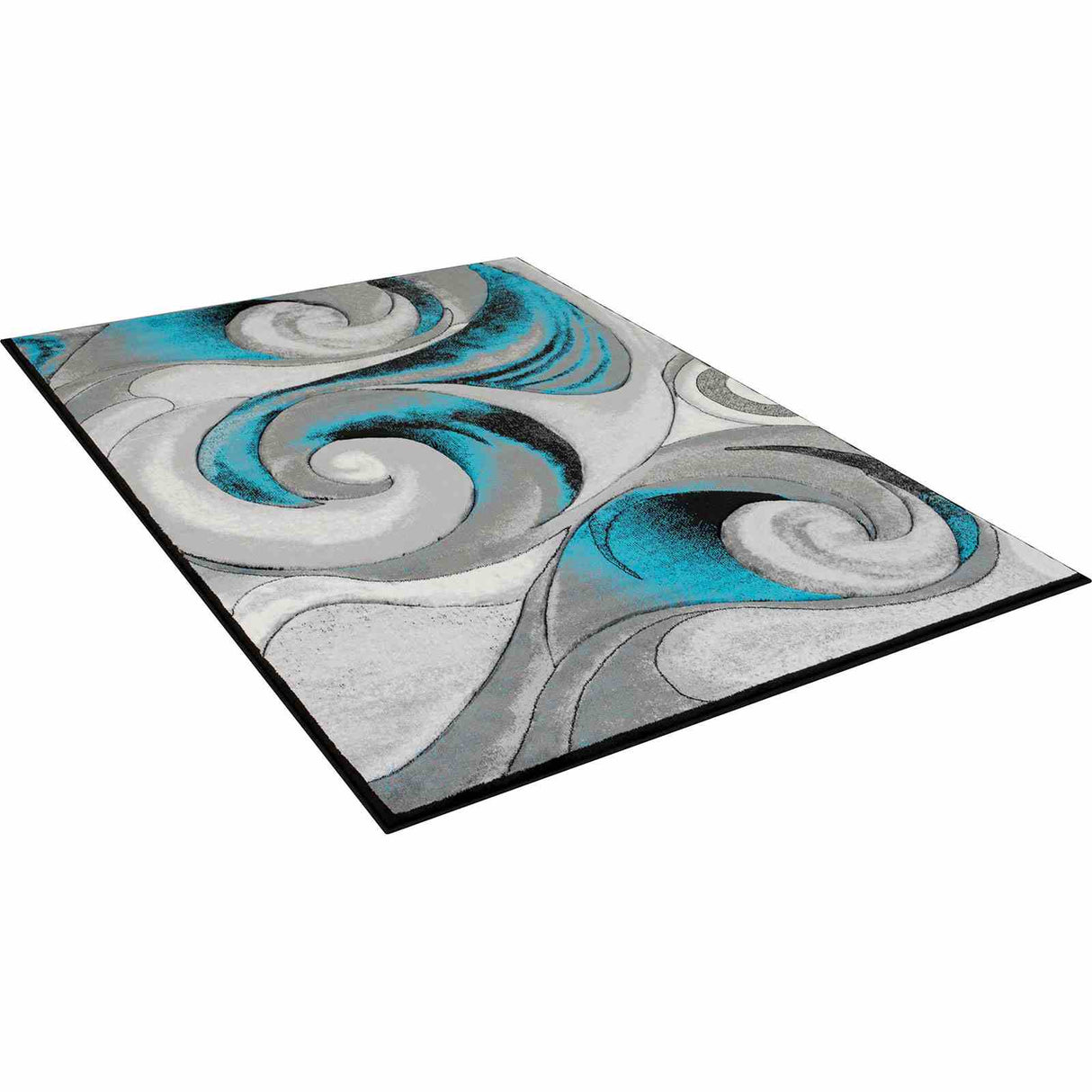 Niksar Turquoise Area Rug from Furniture of America - Luna Furniture