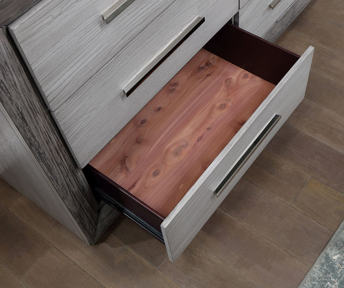 Raiden Gray Transitional Bedroom Set from Furniture of America - Luna Furniture