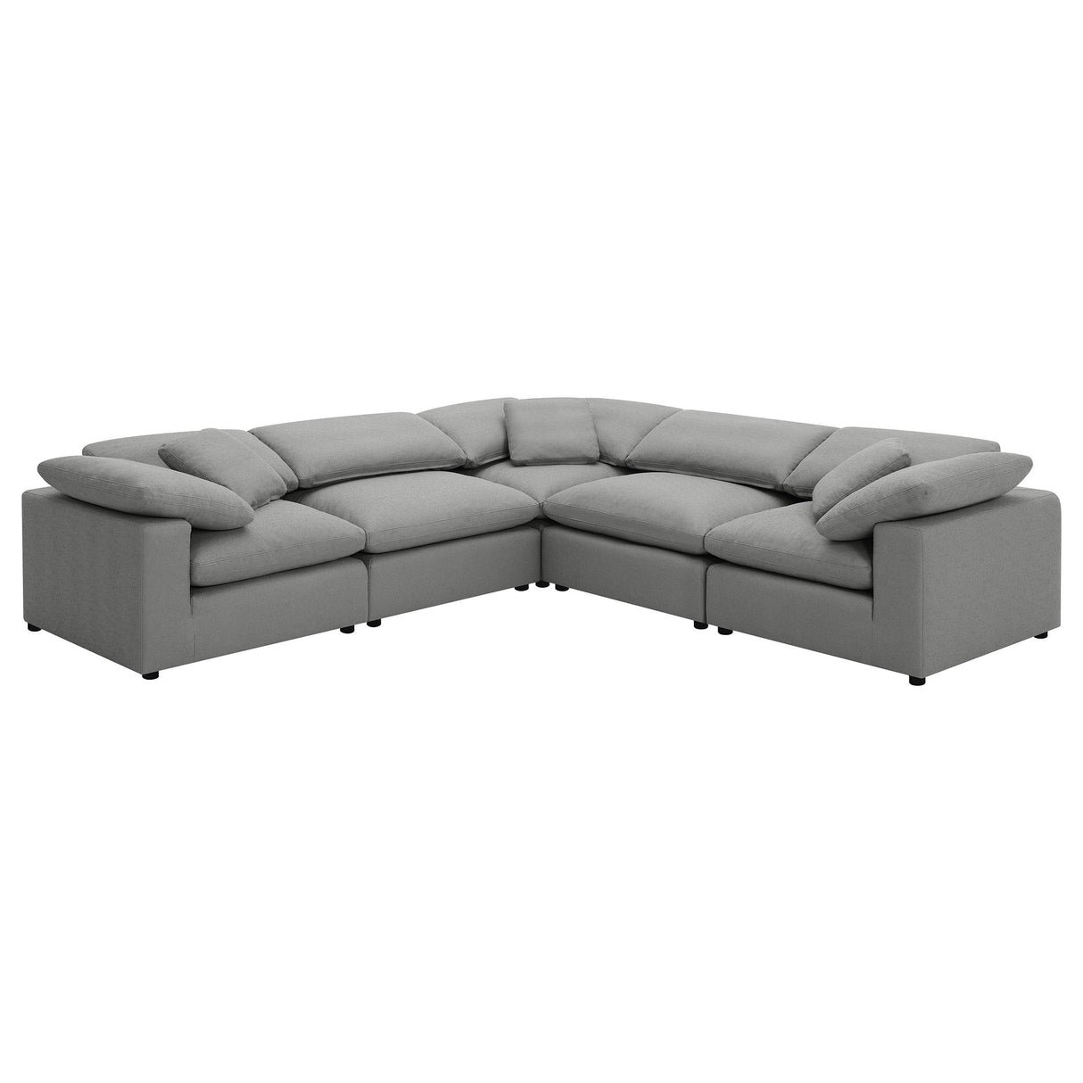 Raleigh Gray Boucle Upholstered Armless Chair from Coaster - Luna Furniture