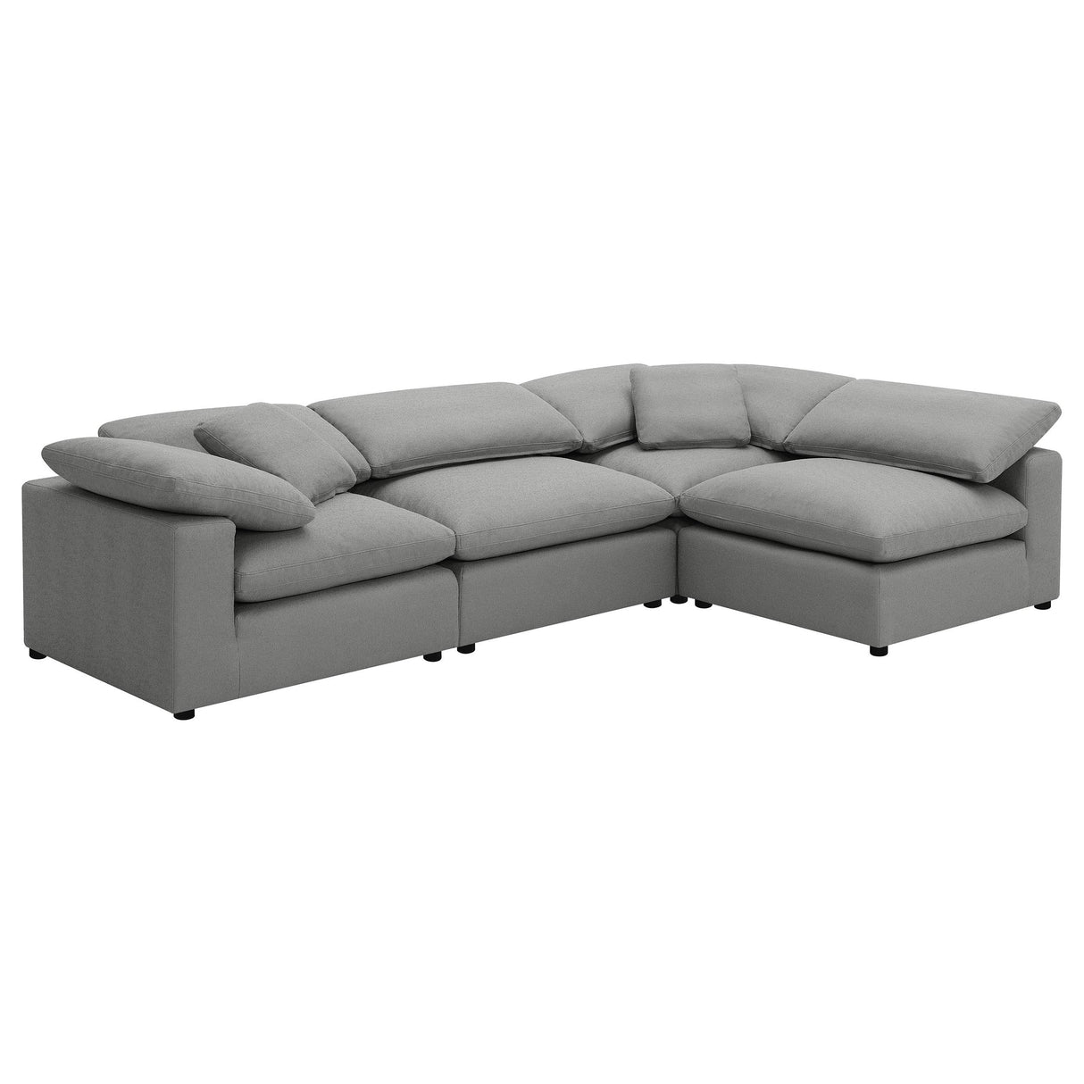 Raleigh Gray Boucle Upholstered Armless Chair from Coaster - Luna Furniture