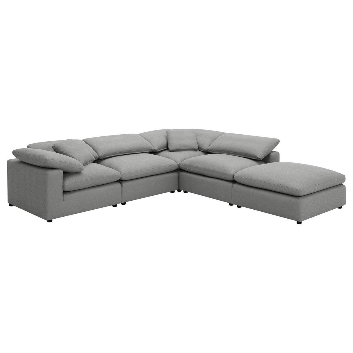 Raleigh Gray Boucle Upholstered Armless Chair from Coaster - Luna Furniture