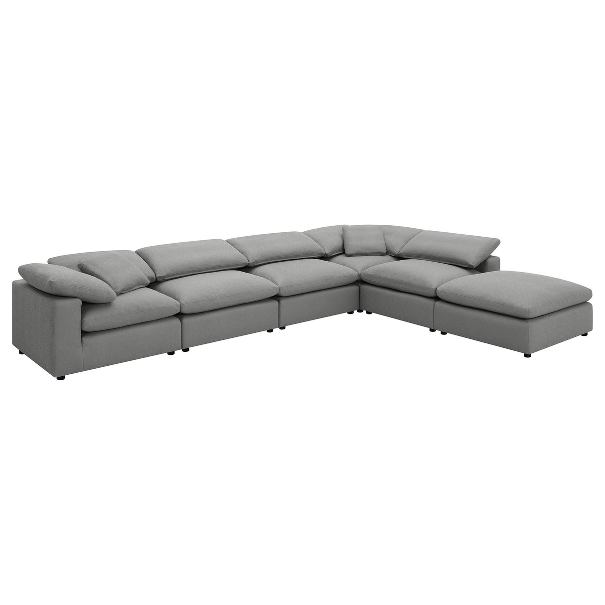 Raleigh Gray Boucle Upholstered Armless Chair from Coaster - Luna Furniture