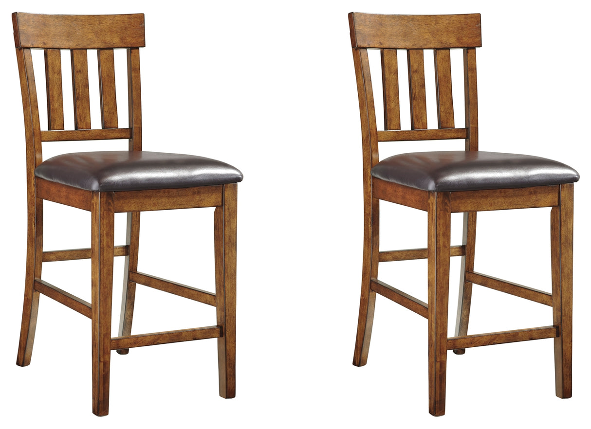 Ralene 2-Piece Bar Stool in Medium Brown from Ashley - Luna Furniture
