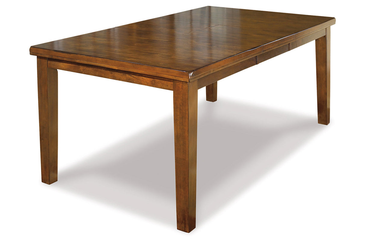 Ralene Medium Brown Dining Table and 6 Chairs and Bench from Ashley Furniture - Luna Furniture