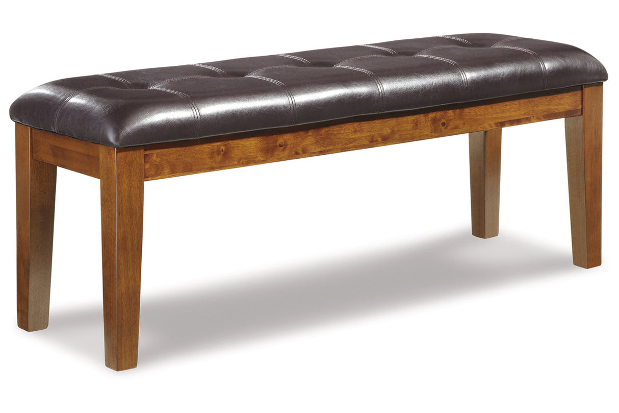 Ralene Medium Brown Dining Table and 6 Chairs and Bench from Ashley Furniture - Luna Furniture