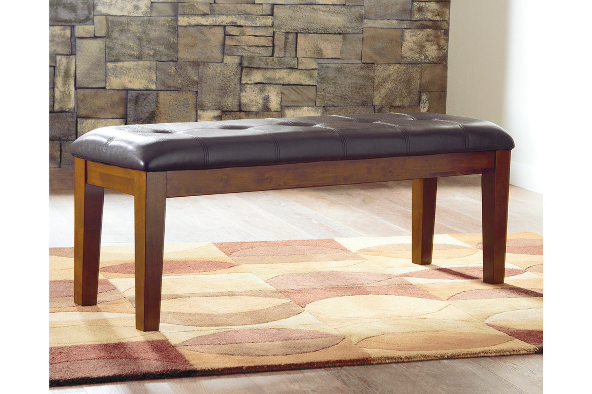 Ralene Medium Brown Dining Table and 6 Chairs and Bench from Ashley Furniture - Luna Furniture