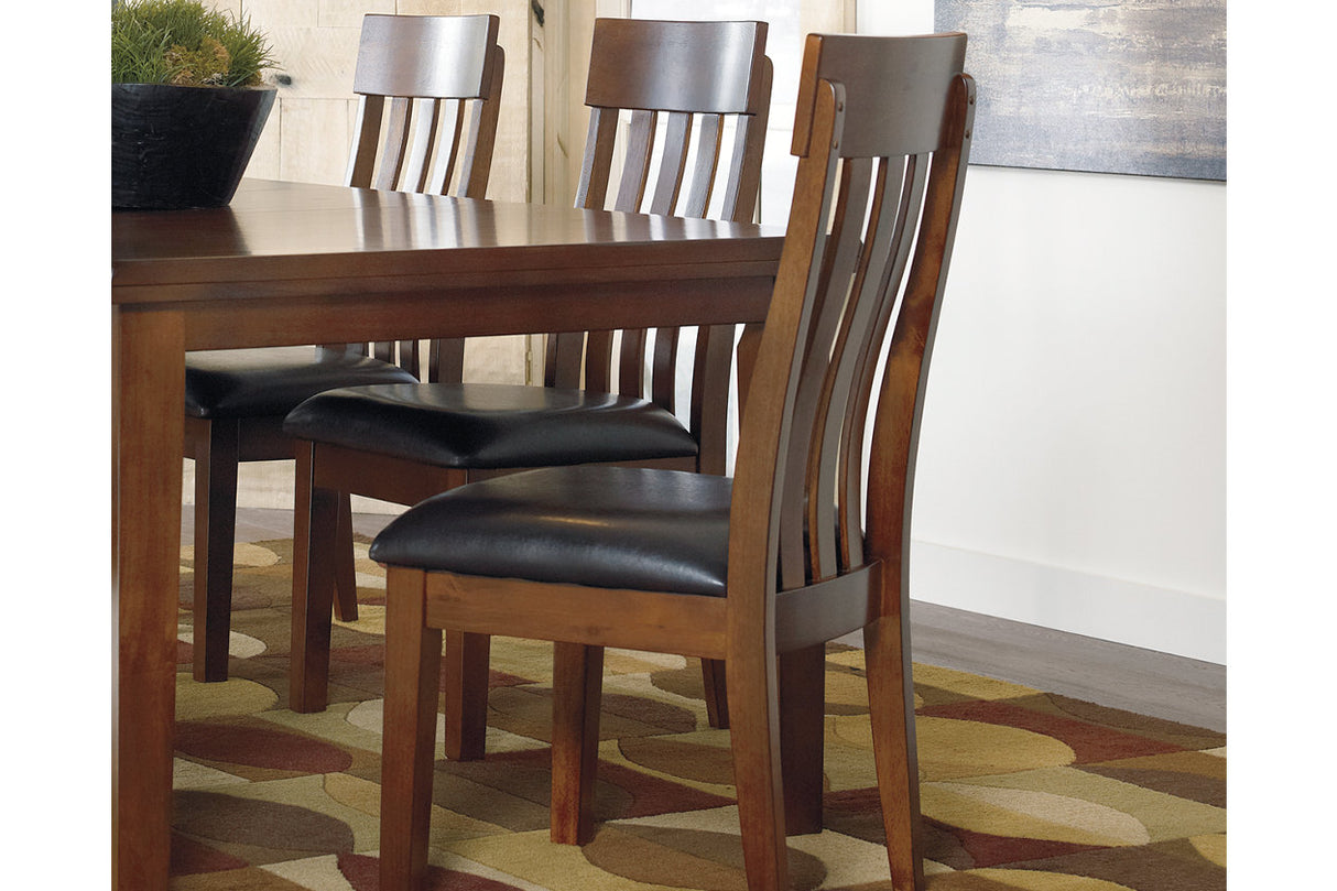 Ralene Medium Brown Dining Table and 6 Chairs and Bench from Ashley Furniture - Luna Furniture