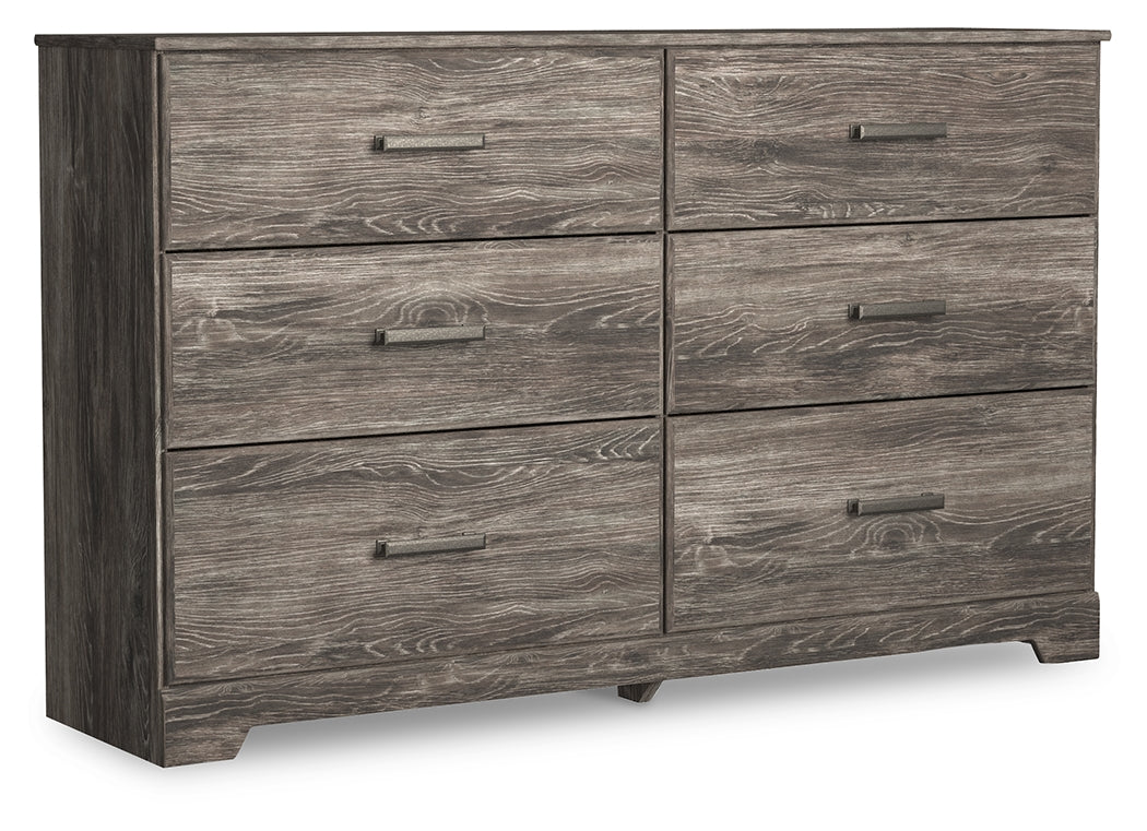 Ralinksi Twin Panel Bed with Dresser and 2 Nightstands in Gray from Ashley - Luna Furniture