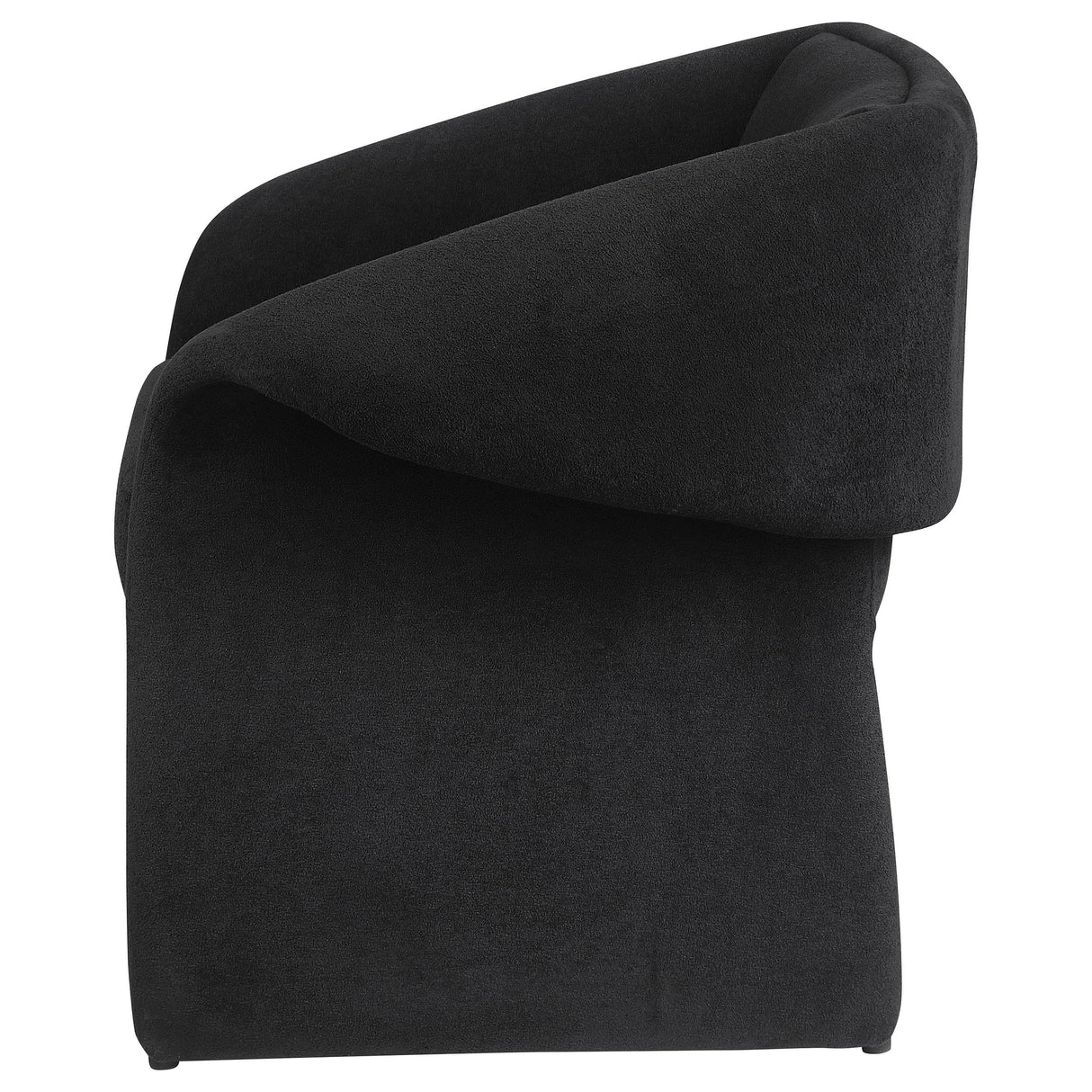 Ramsey Black Upholstered Sloped Arm Accent Chair from Coaster - Luna Furniture