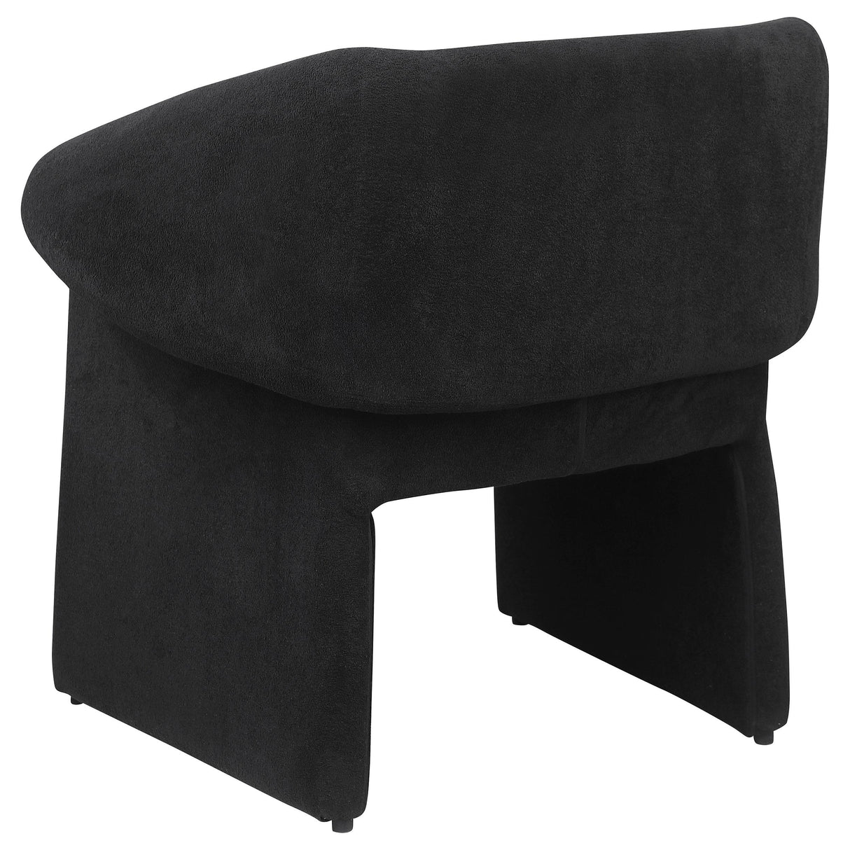 Ramsey Black Upholstered Sloped Arm Accent Chair from Coaster - Luna Furniture