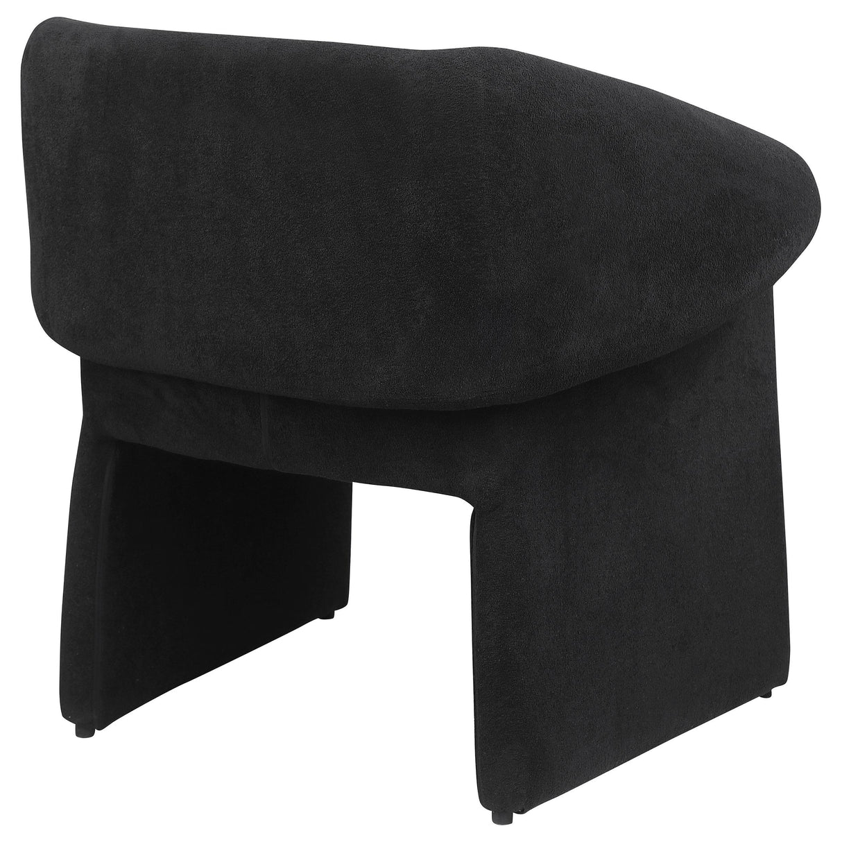 Ramsey Black Upholstered Sloped Arm Accent Chair from Coaster - Luna Furniture
