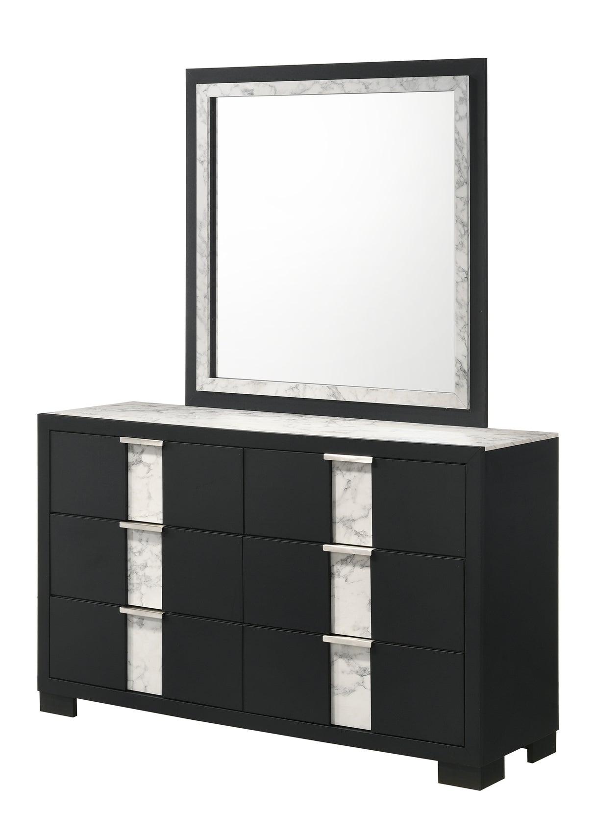 Rangley Black Mirror (Mirror Only) from Crown Mark - Luna Furniture