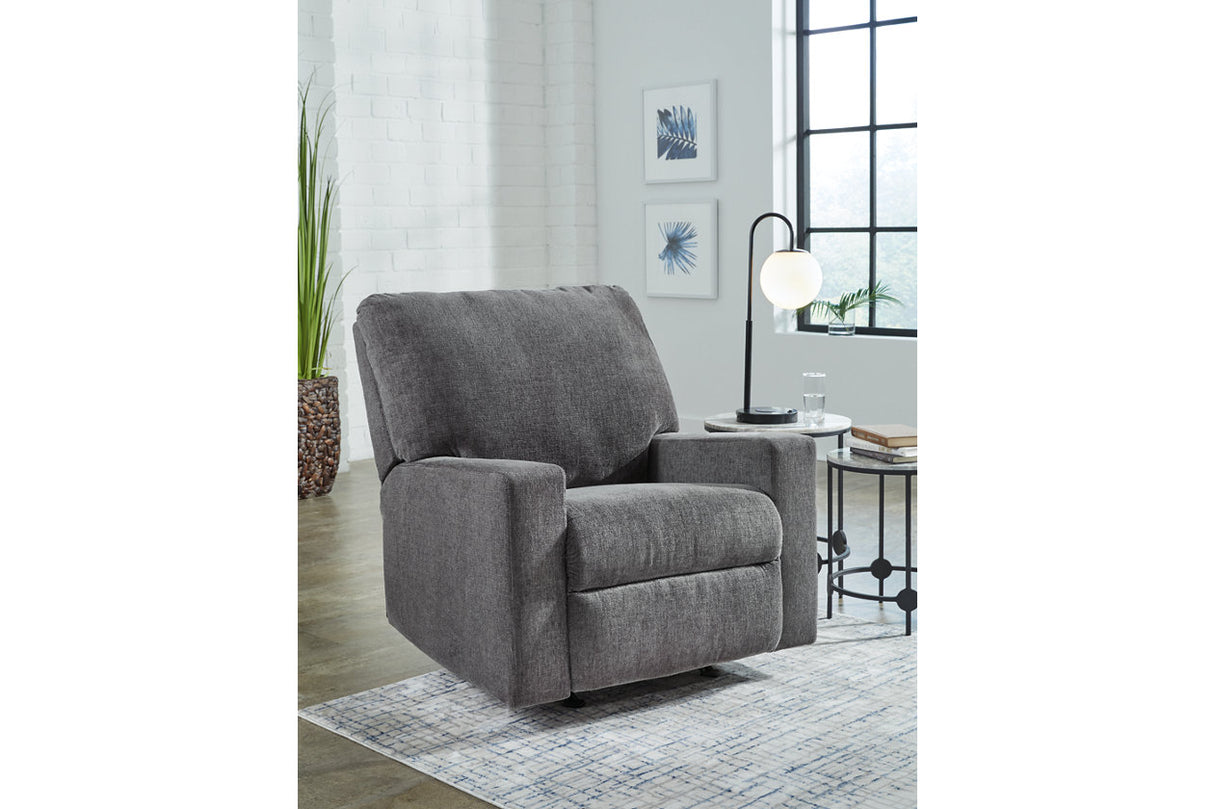 Rannis Pewter Full Sofa Sleeper and Recliner from Ashley - Luna Furniture