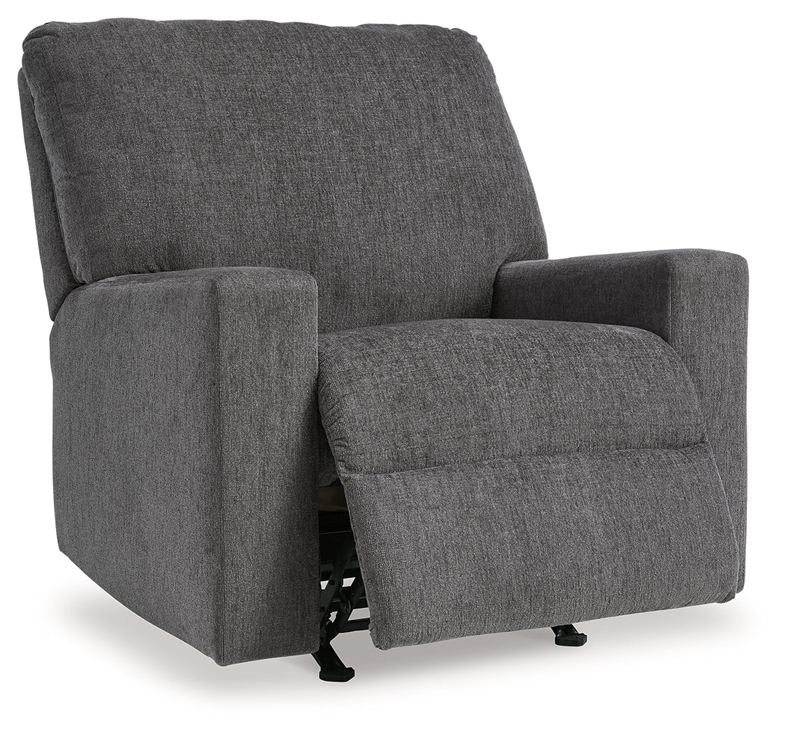 Rannis Pewter Twin Sofa Sleeper and Recliner from Ashley - Luna Furniture