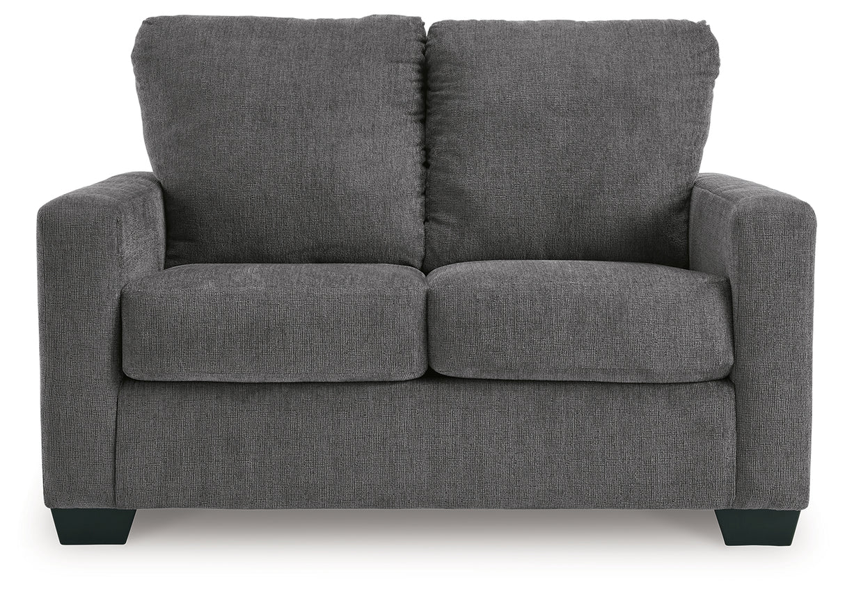 Rannis Pewter Twin Sofa Sleeper and Recliner from Ashley - Luna Furniture