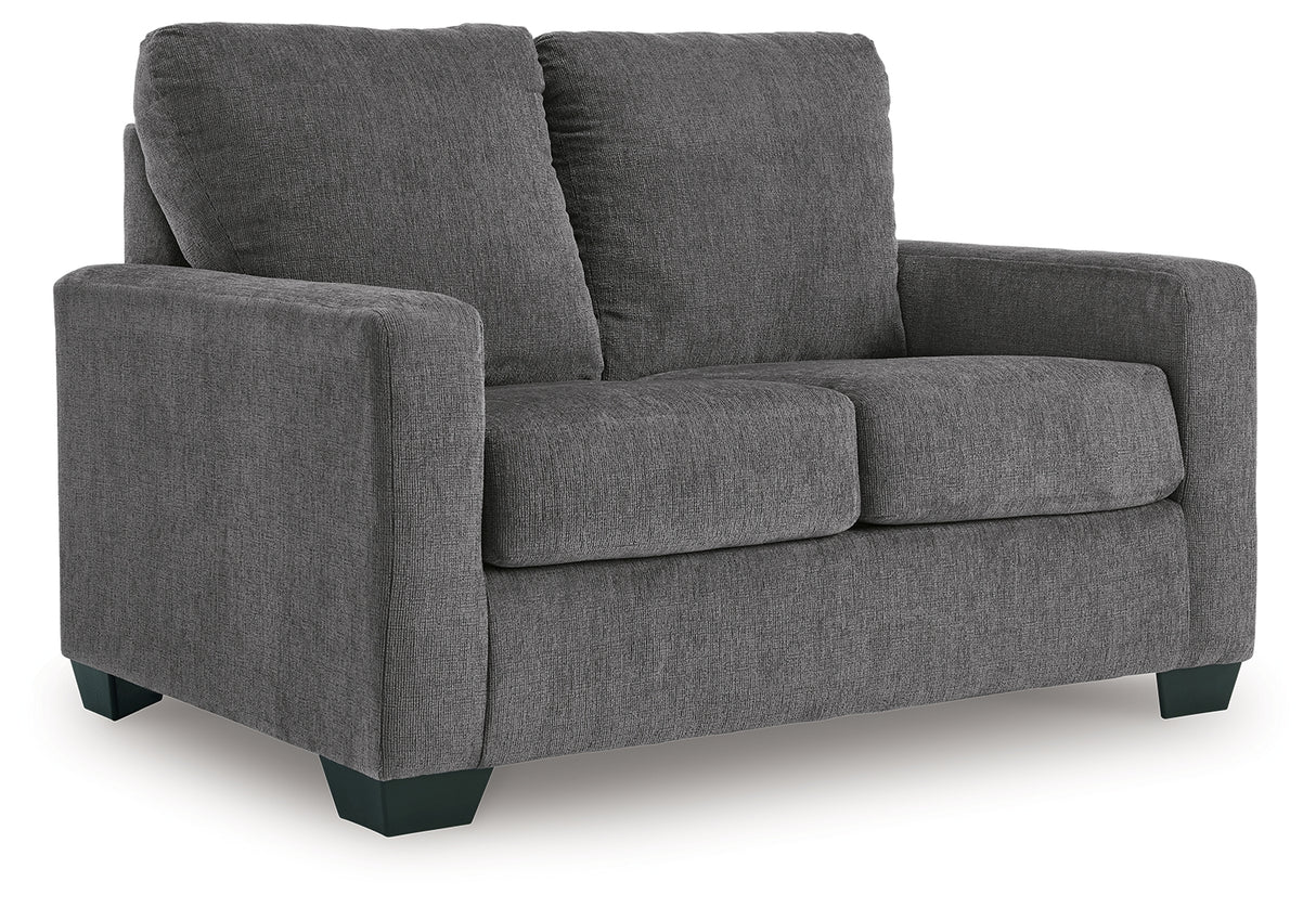 Rannis Pewter Twin Sofa Sleeper and Recliner from Ashley - Luna Furniture
