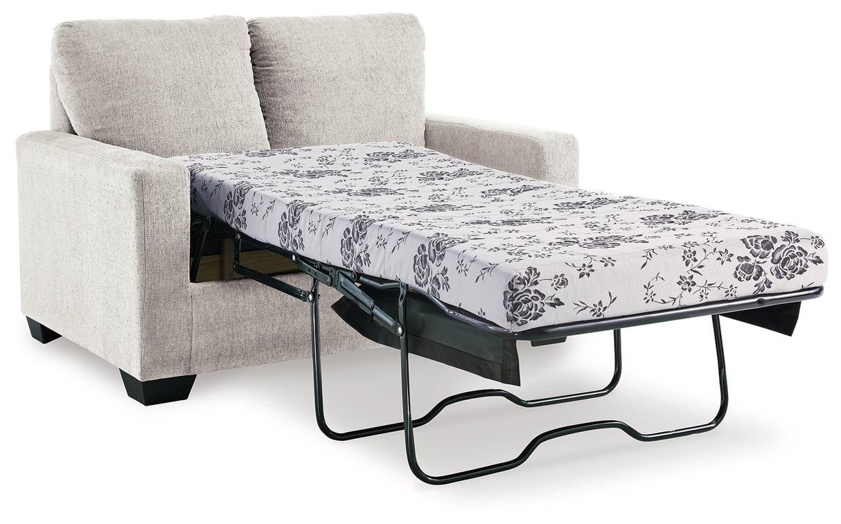 Rannis Snow Twin Sofa Sleeper and Recliner from Ashley - Luna Furniture