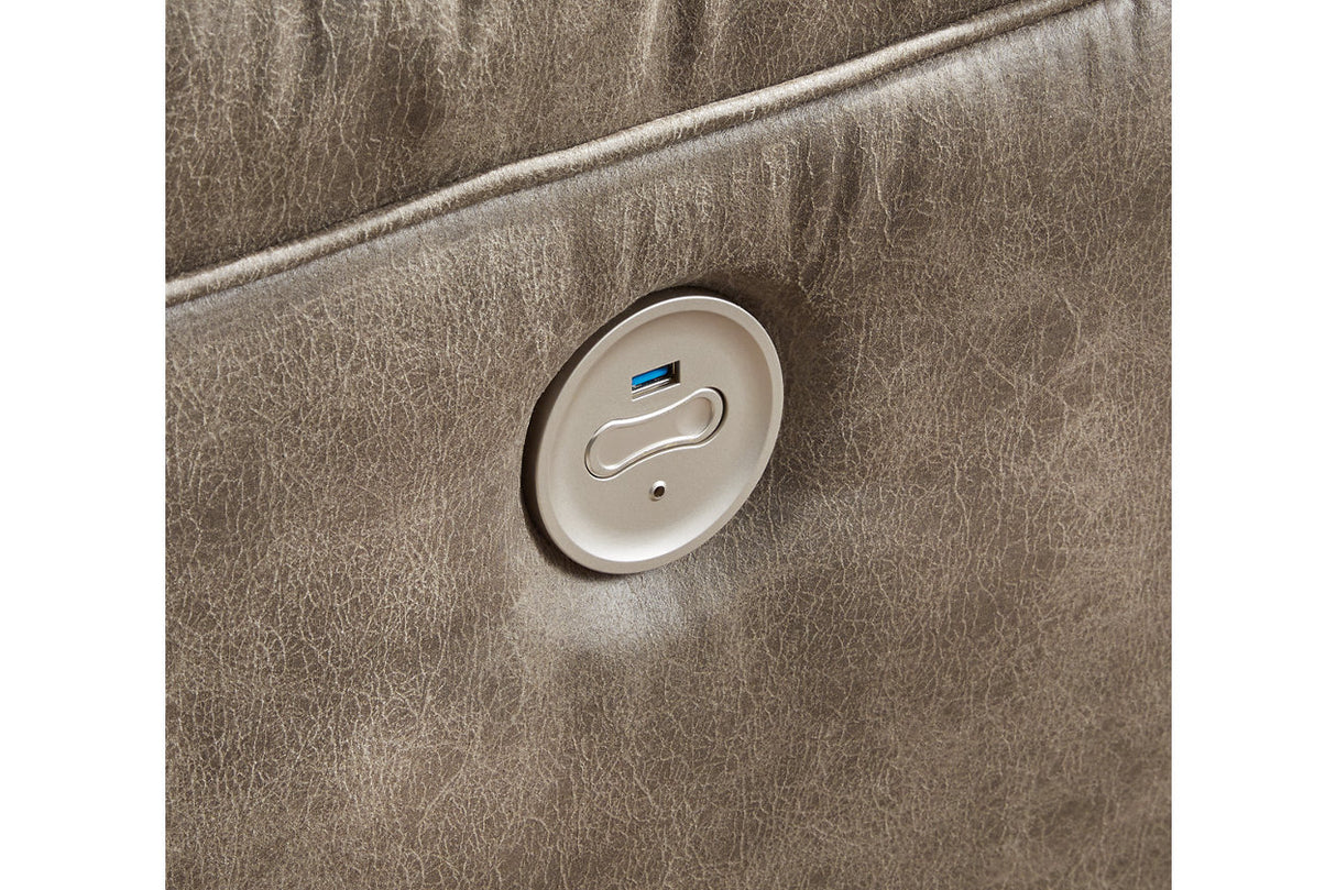 Ravenel Fossil 3-Piece Power Reclining Sectional from Ashley - Luna Furniture