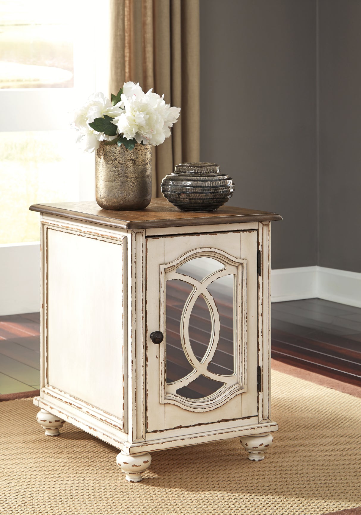 Realyn 2 End Tables in White/Brown from Ashley - Luna Furniture