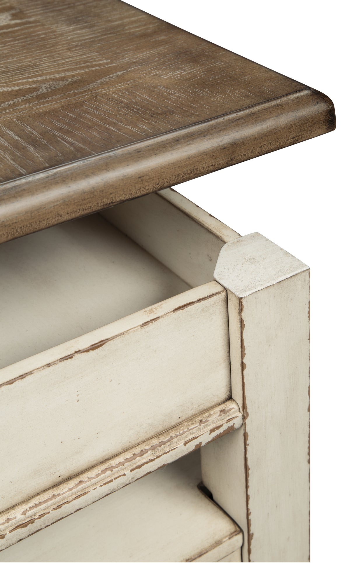 Realyn Coffee Table with 1 End Table in White/Brown from Ashley Furniture - Luna Furniture
