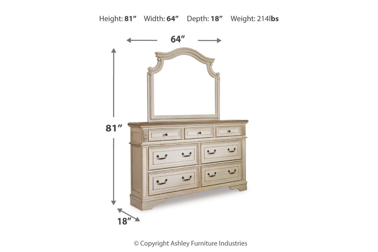 Realyn Two-tone Dresser and Mirror from Ashley - Luna Furniture