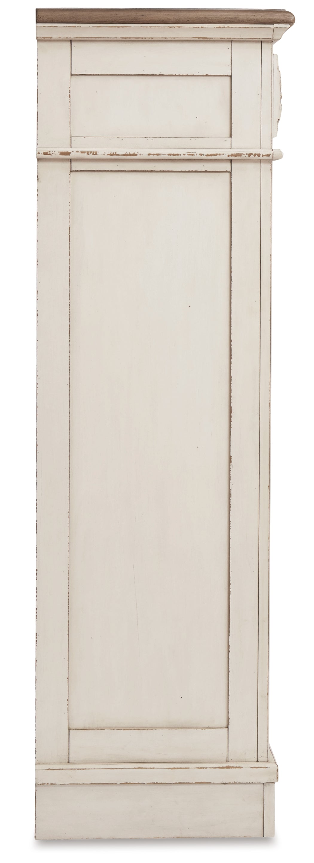 Realyn Two-tone King Panel Bed, Vanity, Chest and 2 Nightstands from Ashley - Luna Furniture