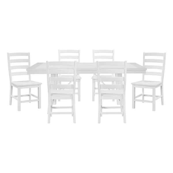 Redmond White 7-Piece 72" Dining Set