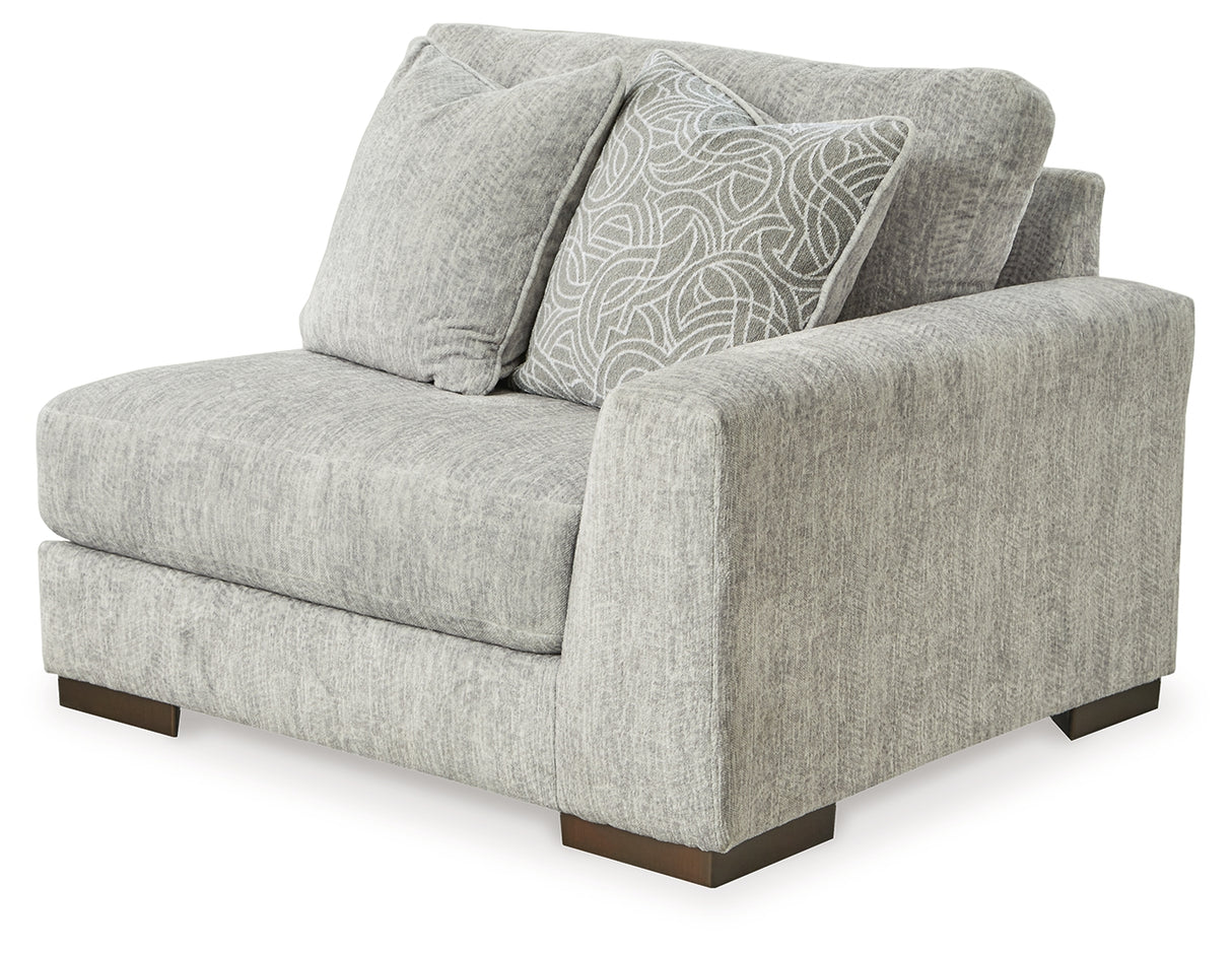 Regent Park Pewter 3-Piece Sectional Sofa and 2-Piece Sectional Loveseat from Ashley - Luna Furniture