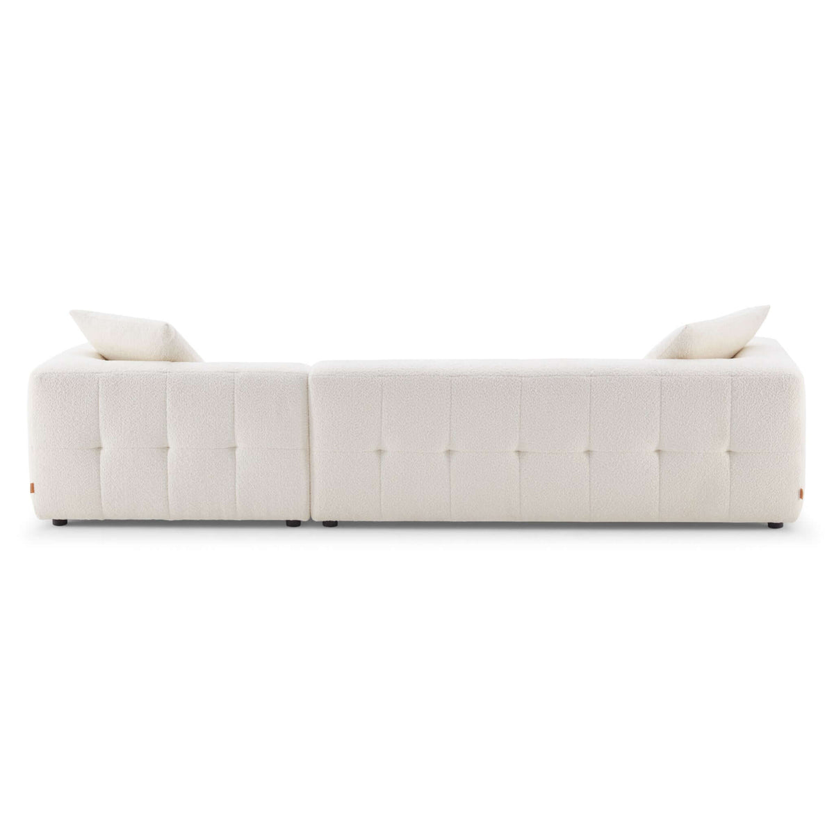 Kaynes Right Sectional Ivory Boucle Sofa from Ashcroft Furniture - Luna Furniture
