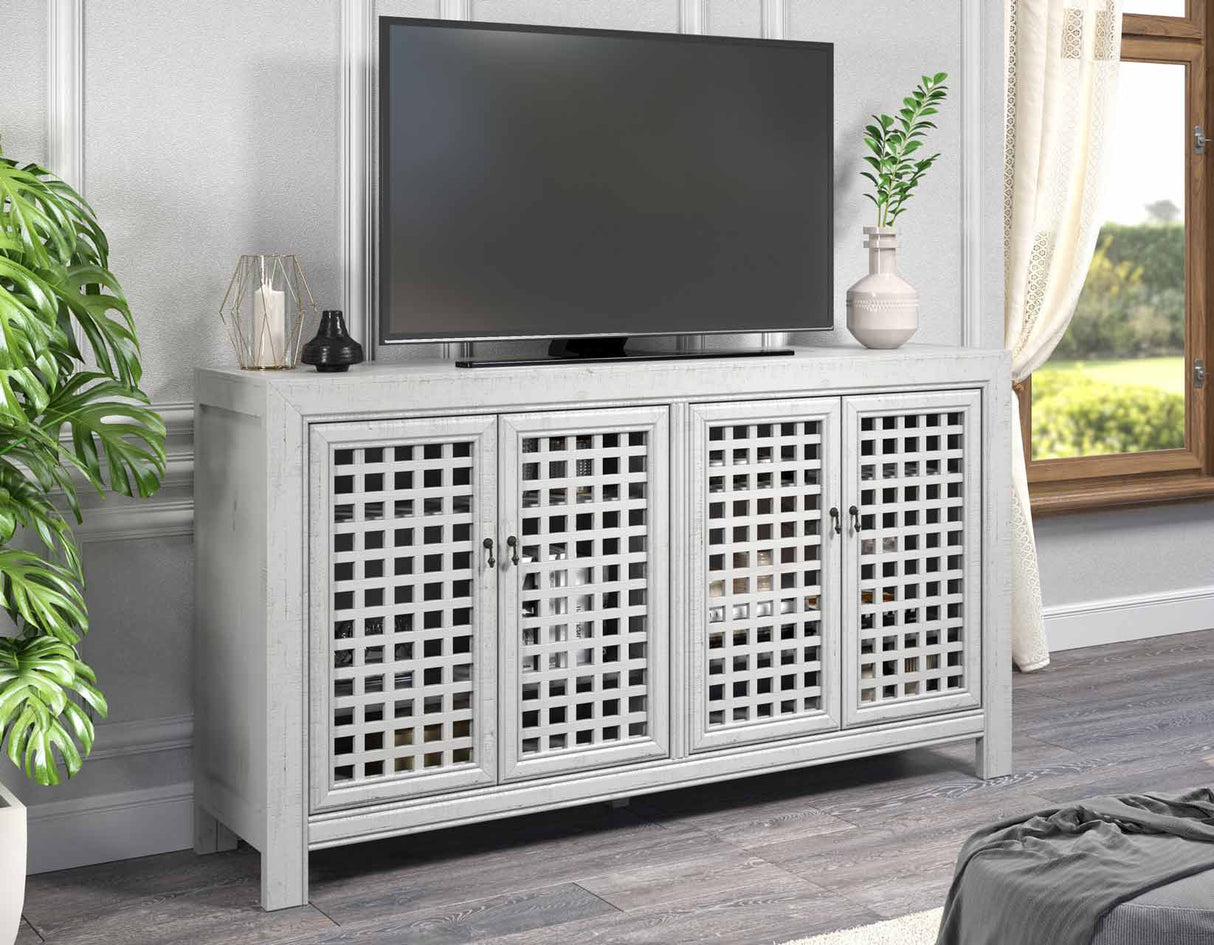 Rio Gray 4-Door Accent Cabinet from Steve Silver - Luna Furniture