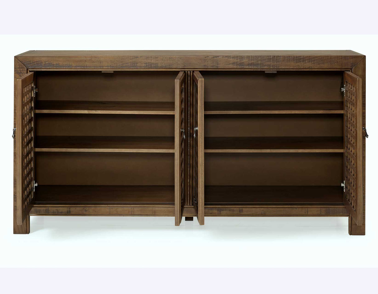 Rio Mocha 4-Door Accent Cabinet from Steve Silver - Luna Furniture