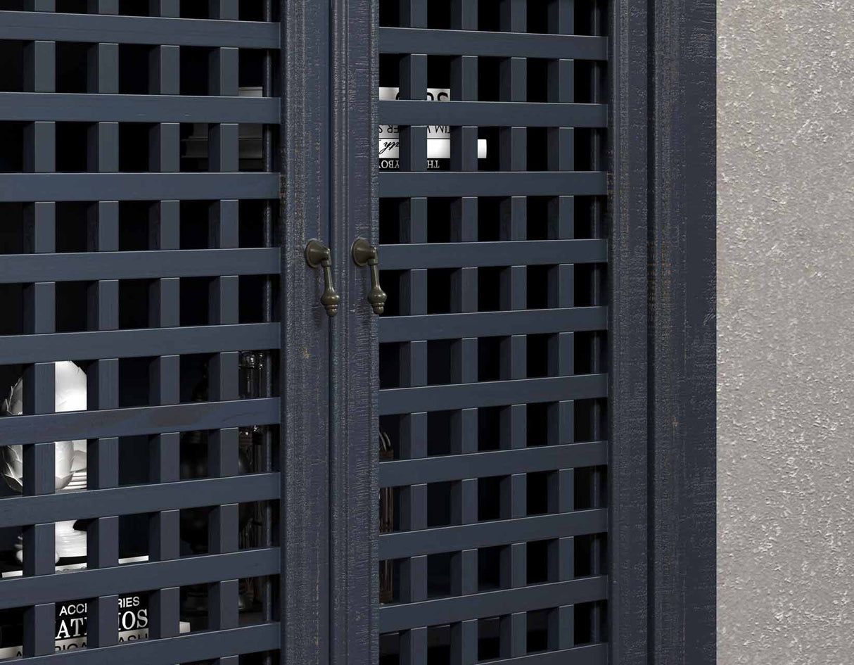 Rio Navy 4-Door Accent Cabinet from Steve Silver - Luna Furniture