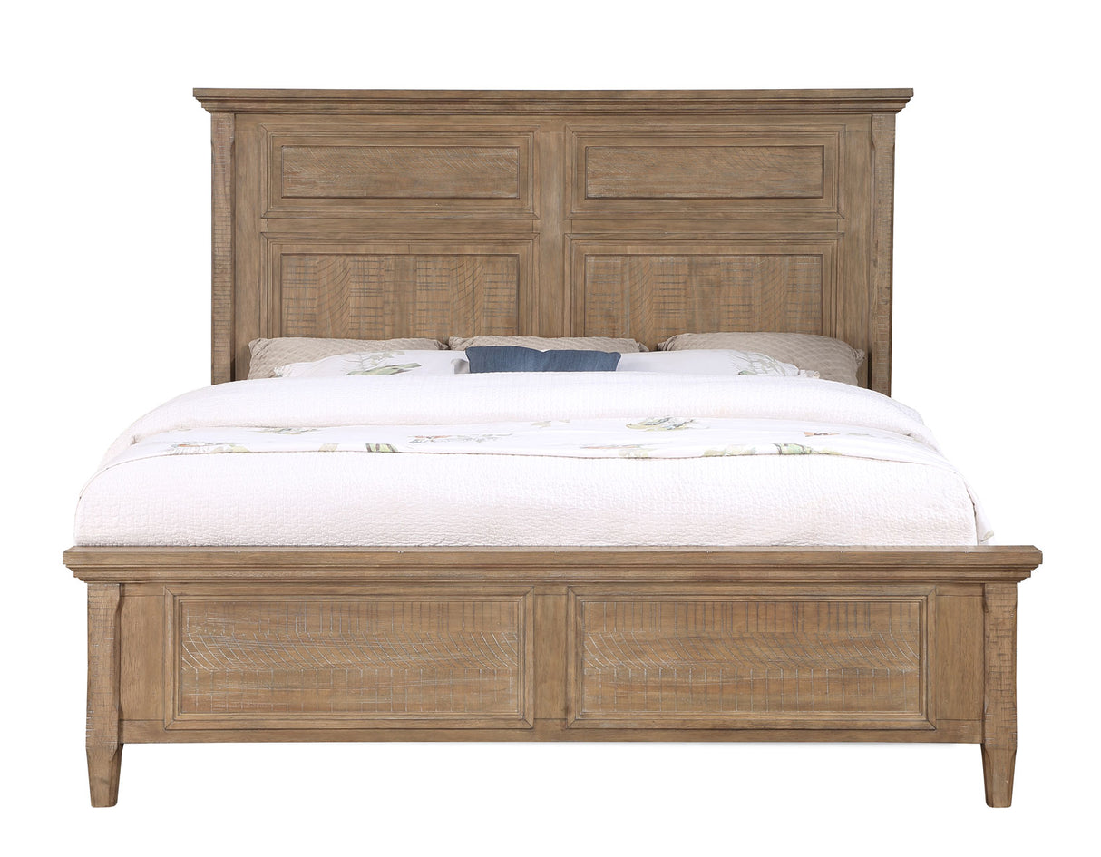 Riverdale Driftwood 4-Piece King Panel Bedroom Set from Steve Silver - Luna Furniture