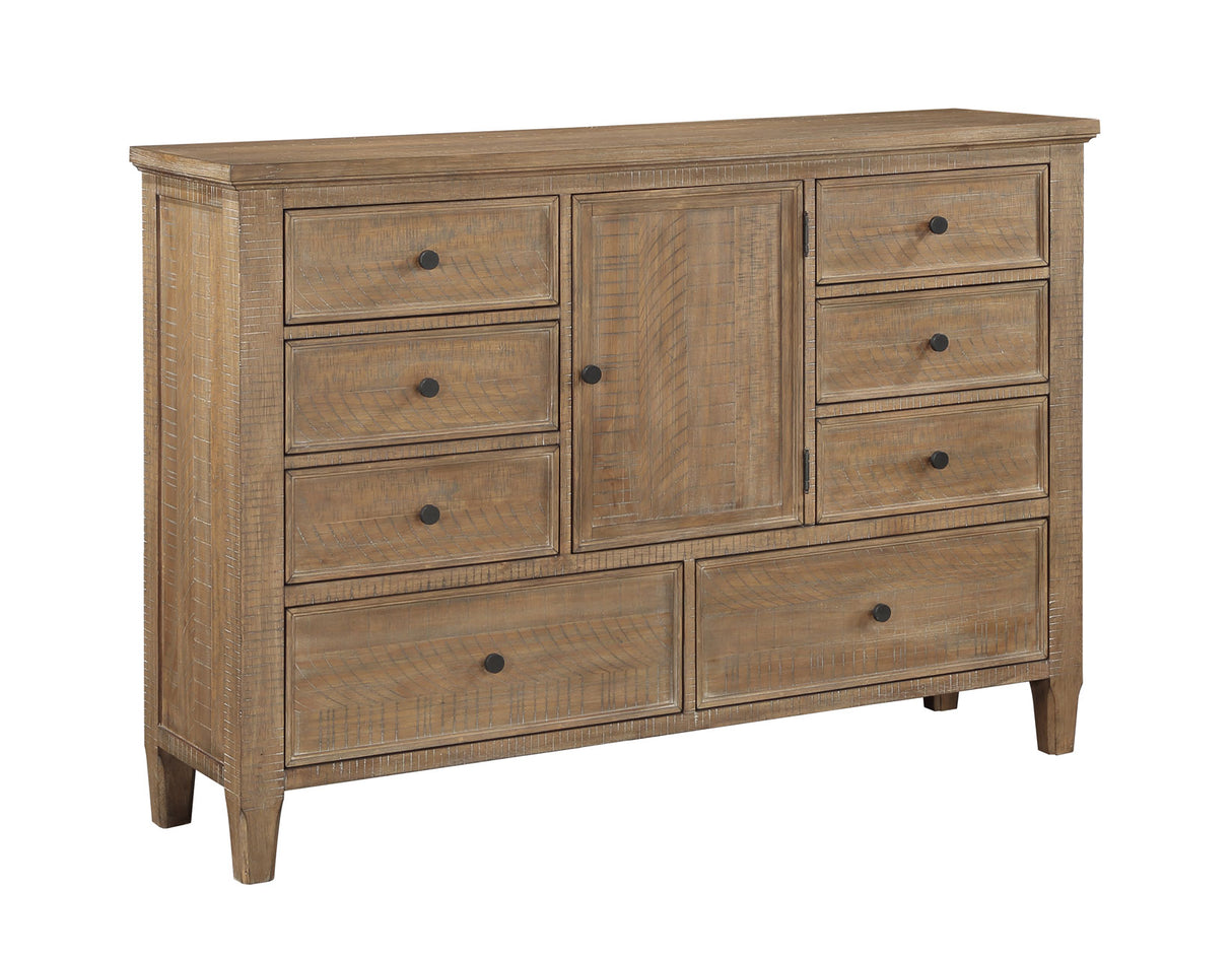Riverdale Driftwood 4-Piece King Panel Bedroom Set from Steve Silver - Luna Furniture