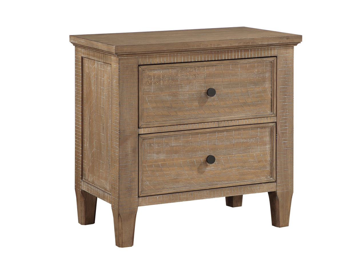 Riverdale Driftwood 4-Piece King Panel Bedroom Set from Steve Silver - Luna Furniture