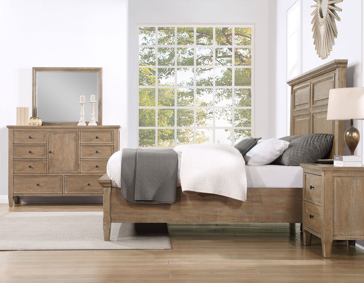 Riverdale Driftwood 4-Piece King Storage Platform Bedroom Set from Steve Silver - Luna Furniture