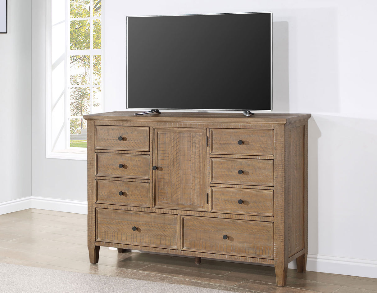 Riverdale Driftwood 4-Piece King Storage Platform Bedroom Set from Steve Silver - Luna Furniture