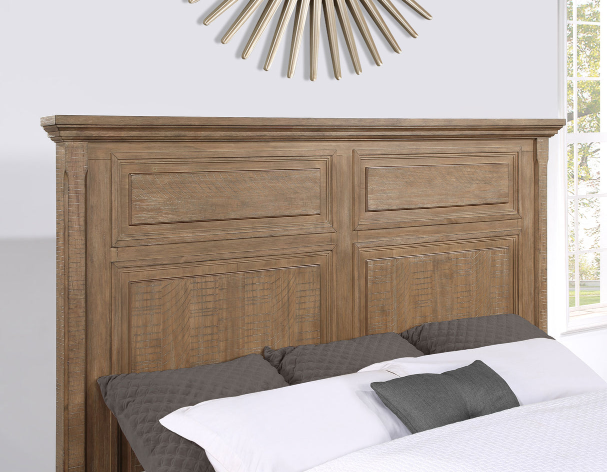 Riverdale Driftwood 4-Piece King Storage Platform Bedroom Set from Steve Silver - Luna Furniture