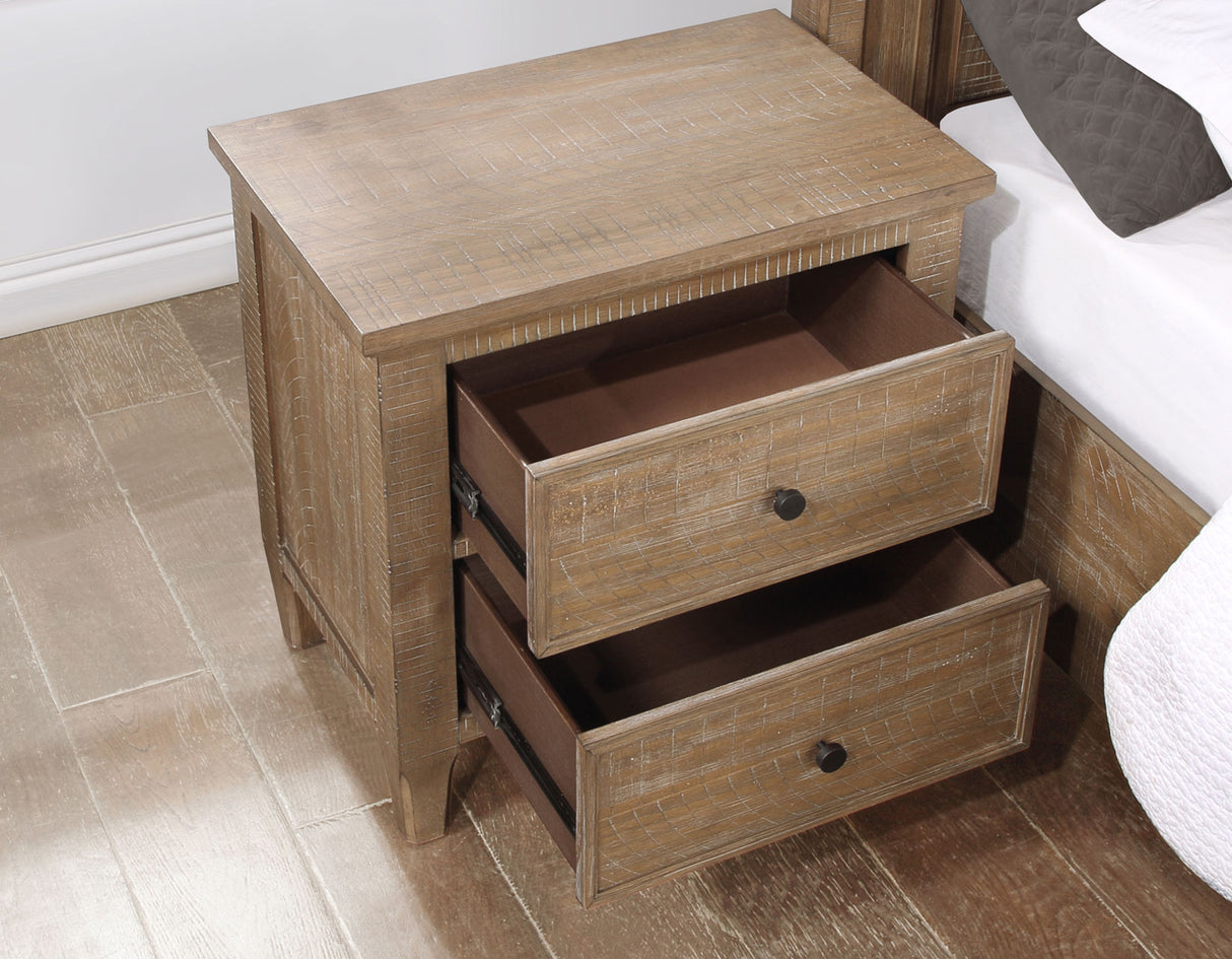 Riverdale Driftwood 4-Piece Queen Panel Bedroom Set from Steve Silver - Luna Furniture