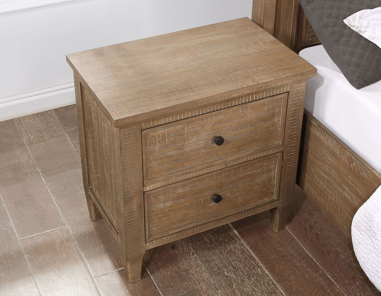 Riverdale Driftwood 4-Piece Queen Storage Platform Bedroom Set from Steve Silver - Luna Furniture